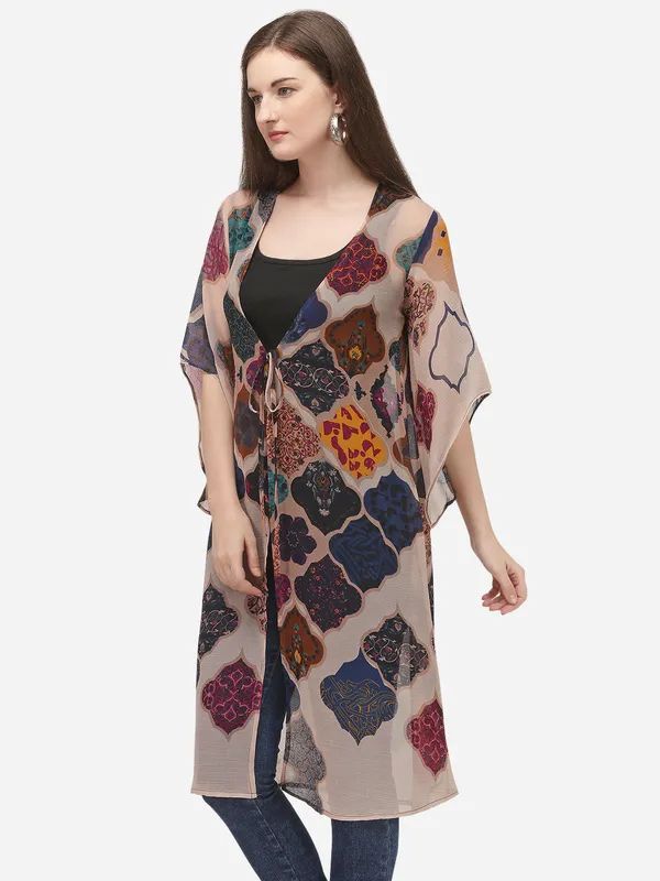 Women_Geometric_Printed_Longline_Tie-Up_Shrug