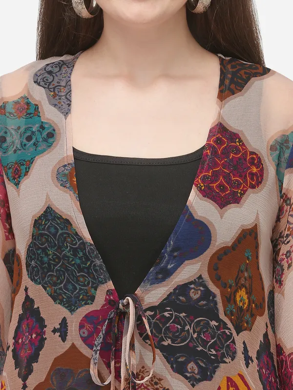 Women_Geometric_Printed_Longline_Tie-Up_Shrug