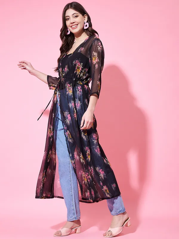 Blue_Georgette_Floral_Print_Dress_For_Women.
