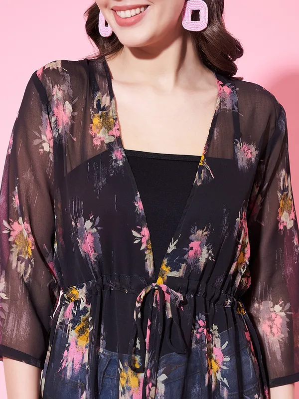 Blue_Georgette_Floral_Print_Dress_For_Women.
