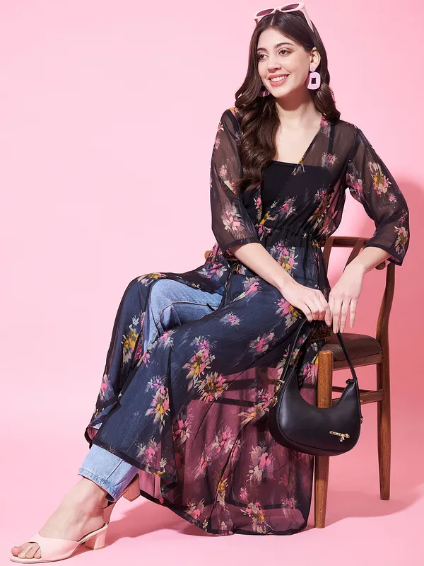 Blue_Georgette_Floral_Print_Dress_For_Women.