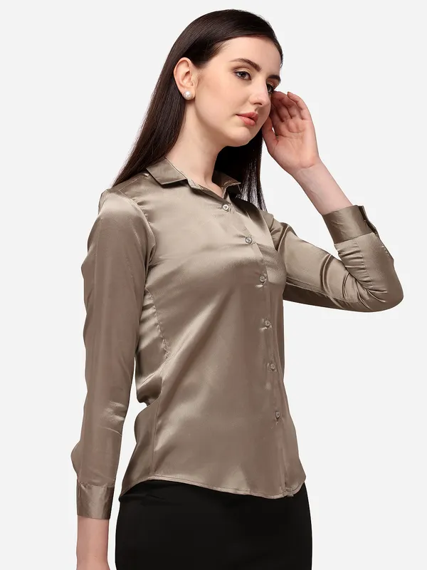 Women_Copper_Gold-Toned_Satin_Formal_Shirt