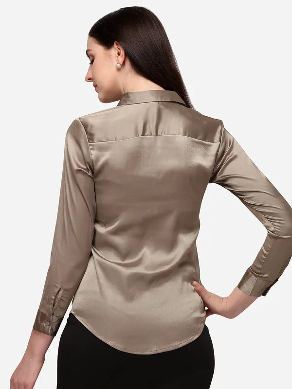 Women_Copper_Gold-Toned_Satin_Formal_Shirt