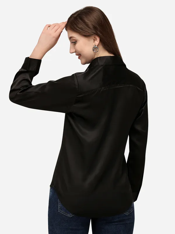 Women_Black_Standard_Casual_Shirt