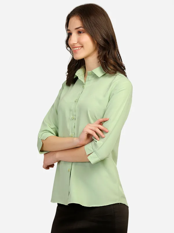 Women_Sea_Green_Standard_Slim_Fit_Formal_Shirt