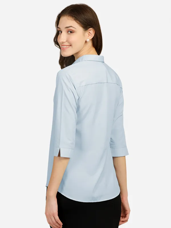 Women_Blue_Solid_Standard_Slim_Fit_Formal_Shirt