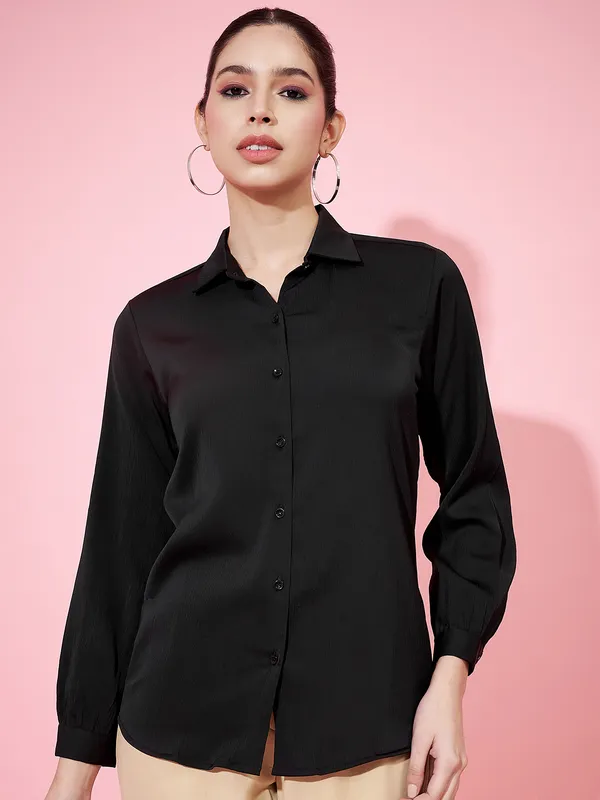 Premium_Tailored_Fit_Spread_Collar_Long_Sleeves_Silk_Casual_Shirt