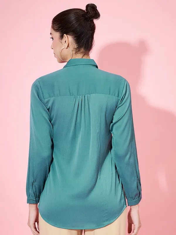 Premium_Tailored_Fit_Spread_Collar_Long_Sleeves_Silk_Casual_Shirt
