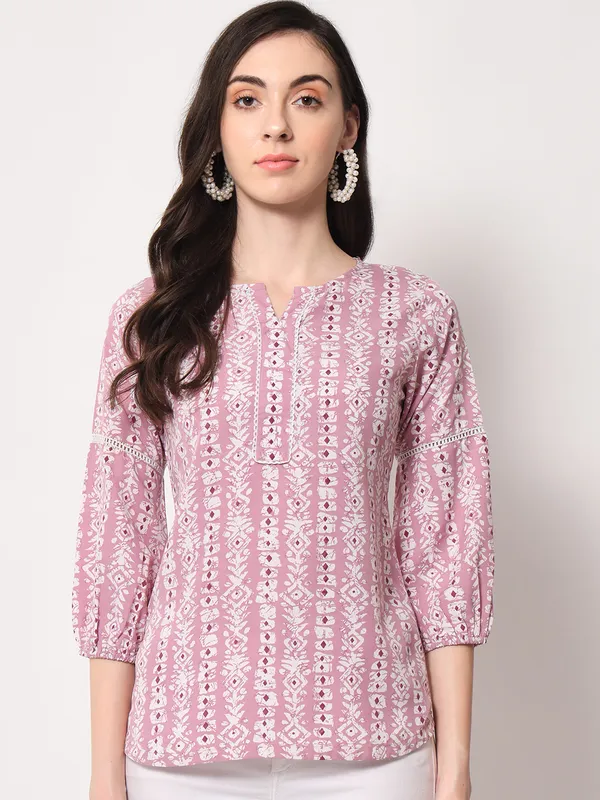 Crepe_Printed_Peach_Top_For_Women.