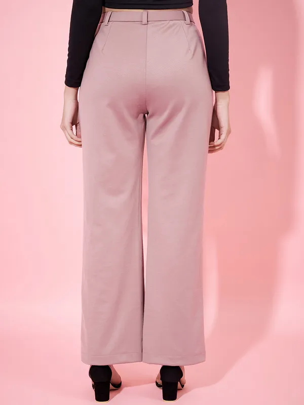 Peach_Cotton_Blend__Solid_Trouser_For_Women.