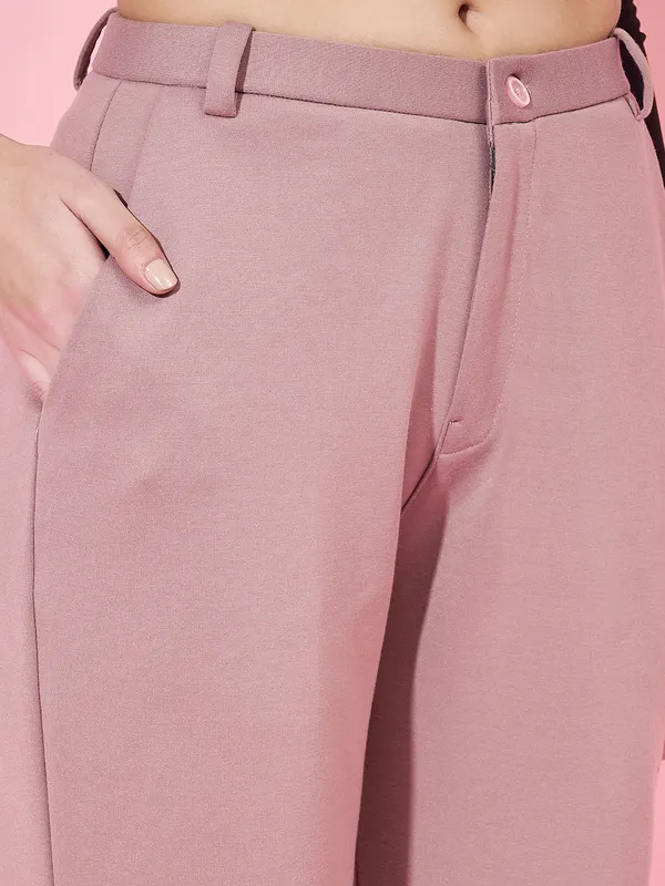 Peach_Cotton_Blend__Solid_Trouser_For_Women.