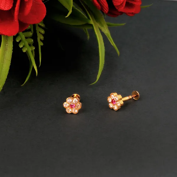 Multicolor_Cz_Flower_Nosepin/Babystud