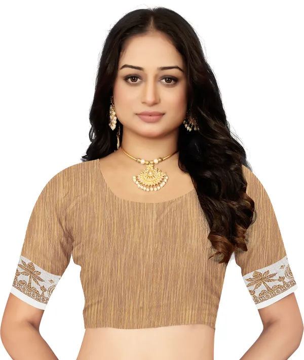 White_Color_Cotton_Silk_&_Jacquard_Daily_Wear_Saree_For_Women