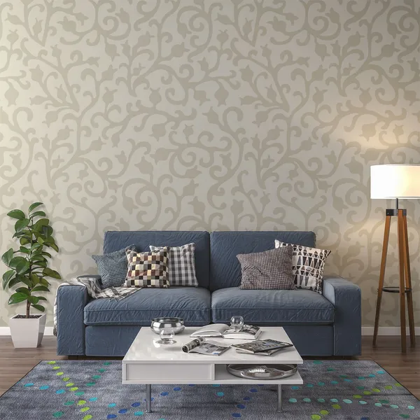 Baroque_wallpaper._Seamless_vector_background_ornate_art_deco_decorative_leaves_Mural_Wallpaper.