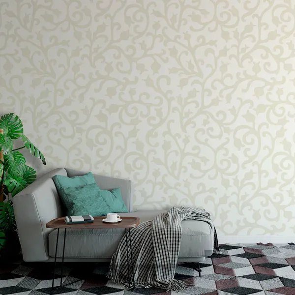 Baroque_wallpaper._Seamless_vector_background_ornate_art_deco_decorative_leaves_Mural_Wallpaper.