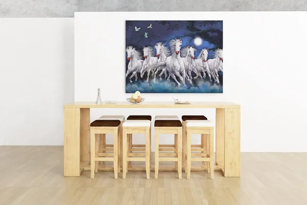 Canvas_Poster_Running_Horse_Painting_Wall_Art__Acrylic_Painting_With_Frame_(8_x_12,_DESGIN_H_02)