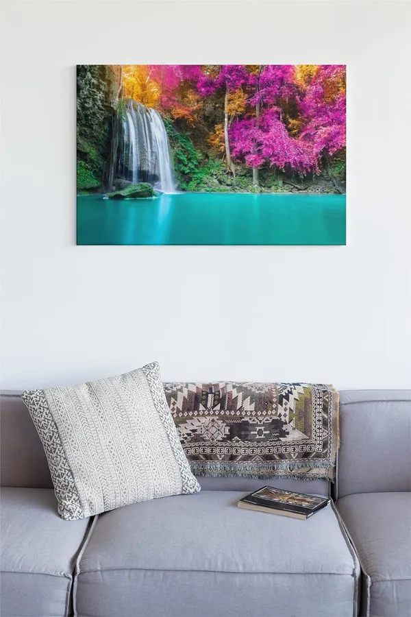 Canvas_Waterfall_Dream_Abstract_Wall_Art_Painting_With_Frame_-_(DESGIN_W_01)