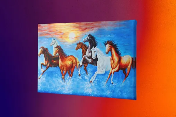 Canvas_Poster_Painting_Canvas_Paintings_Running_Horse_Painting_Wall_Art_Vintage_Animals_Acrylic_Painting_Abstract_Home_Decor_With_Frame_(20_x_30,_DESGIN_H_07)