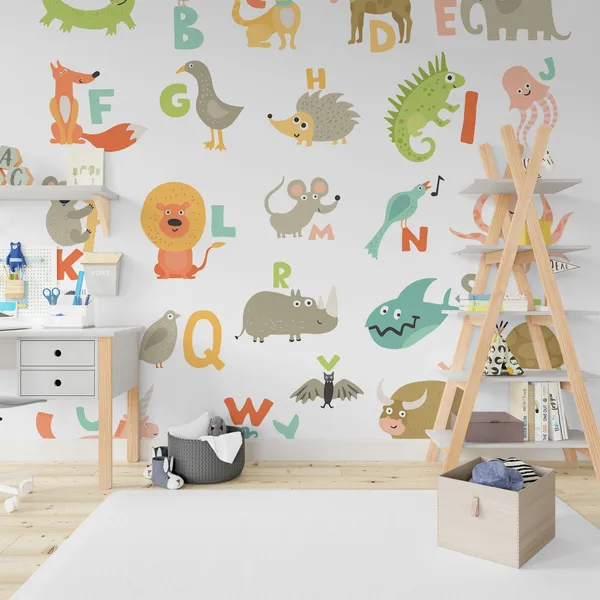 Complete_children_ABC__alphabet_for_babies_toddlers_preschoolers_with_funny_animals_pictures_for_each_letter_vector_illustration