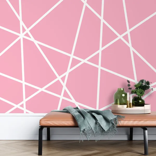 Geometric_pink_square_seamless_ceramic_tiles_texture_Mural_Wallpaper.