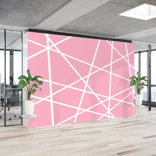 Geometric_pink_square_seamless_ceramic_tiles_texture_Mural_Wallpaper.