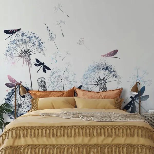 Floral_seamless_pattern_with_mini_leaves_art_Vector_hand_drawn_herbs,_berries._Mural_Wallpaper.