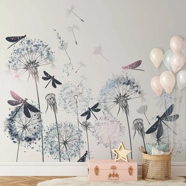 Floral_seamless_pattern_with_mini_leaves_art_Vector_hand_drawn_herbs,_berries._Mural_Wallpaper.