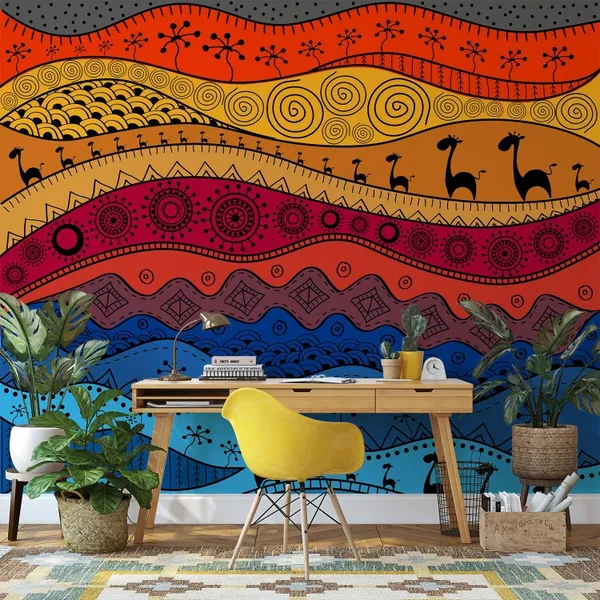 African_hand_drawn_ethnic_pattern,_tribal_background._It_can_be_used_for_wallpapers,_Mural_Wallpaper.