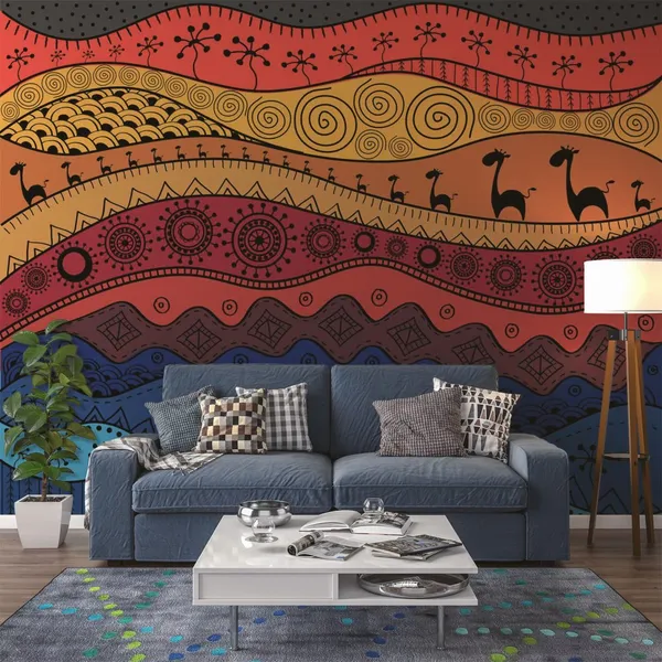 African_hand_drawn_ethnic_pattern,_tribal_background._It_can_be_used_for_wallpapers,_Mural_Wallpaper.