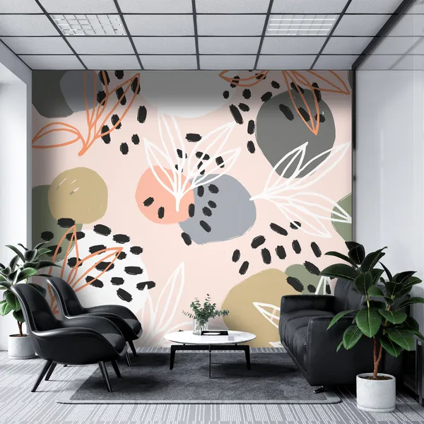 Modern_abstract_pattern_collection._Hero_pattern_with_brush_strokes,_shapes_and_floral_elements._Trendy_Mural_Wallpaper.
