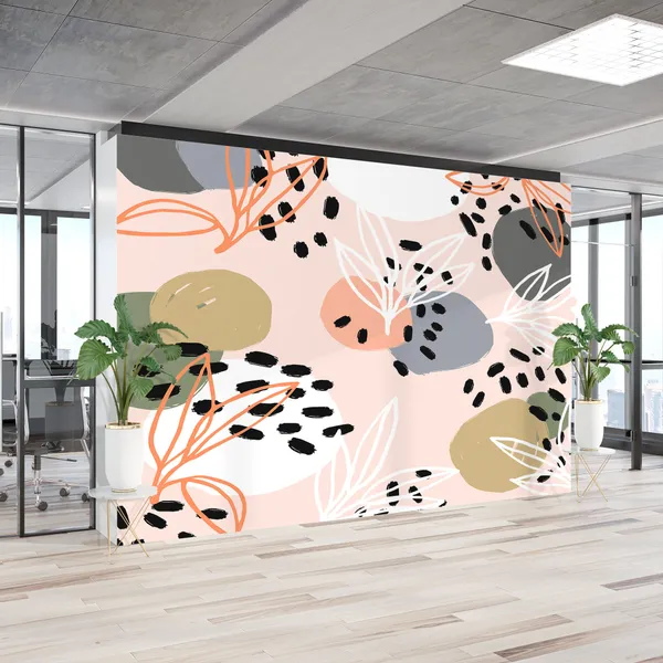 Modern_abstract_pattern_collection._Hero_pattern_with_brush_strokes,_shapes_and_floral_elements._Trendy_Mural_Wallpaper.