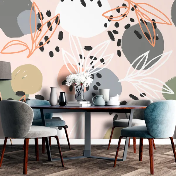 Modern_abstract_pattern_collection._Hero_pattern_with_brush_strokes,_shapes_and_floral_elements._Trendy_Mural_Wallpaper.