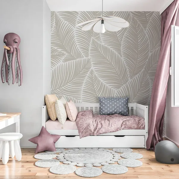 Floral_Seamless_Pattern_with_Linear_Leaves_Minimalistic_Design_with_Line_Art_Leaves__Mural_Wallpaper