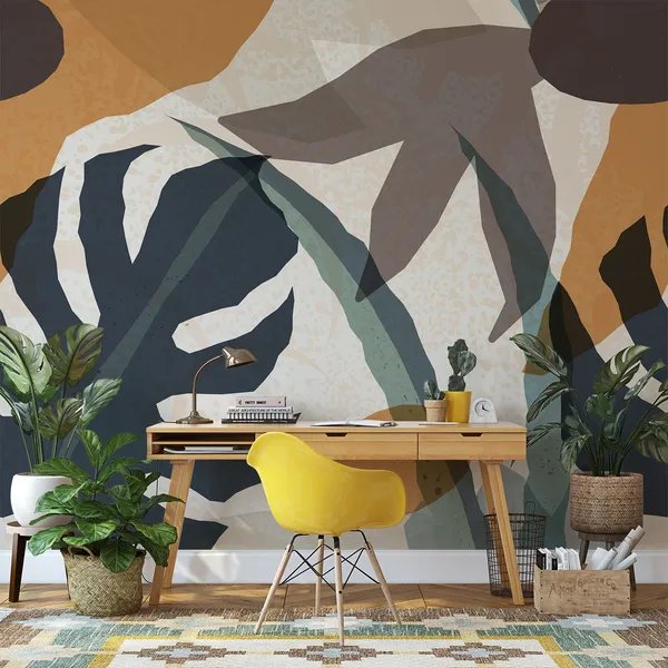 Mid_century_modern_art_print._Gallery_wall_printable_art._Boho_style_interior_Design_Mural_Wallpaper.