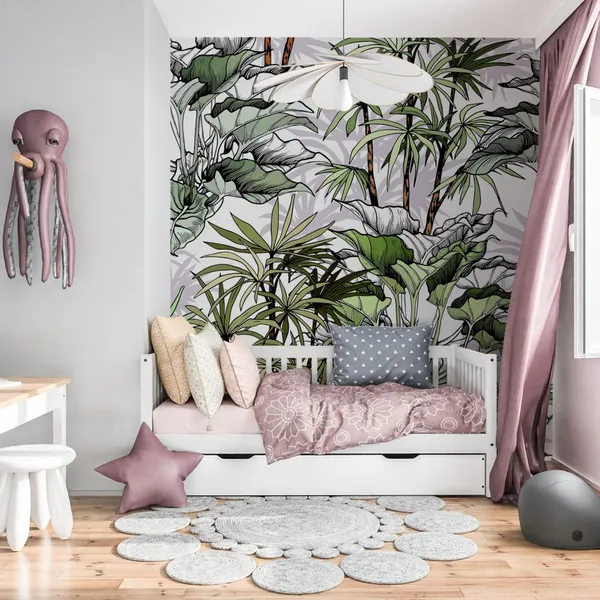 Tropical_foliage_seamless_pattern._Hand_drawn_vector_illustration_on_white_background._Mural_Wallpaper.