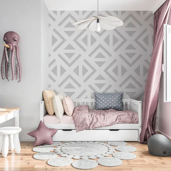 Grey_geometric_Mural_Wallpaper.