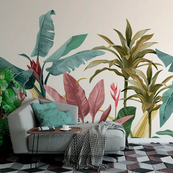 Beautiful_Lobster-claws_mural__Wall_Mural,_PVC_free_Wall_Covering