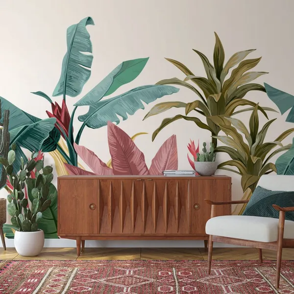 Beautiful_Lobster-claws_mural__Wall_Mural,_PVC_free_Wall_Covering
