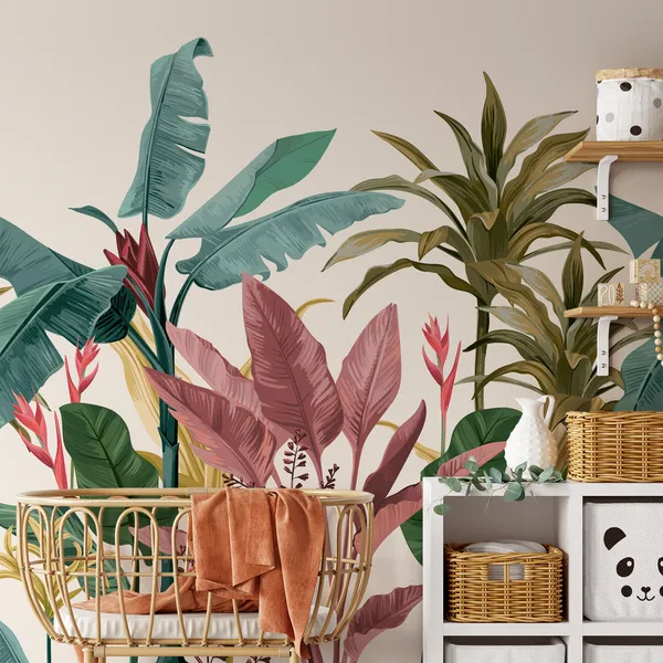 Beautiful_Lobster-claws_mural__Wall_Mural,_PVC_free_Wall_Covering