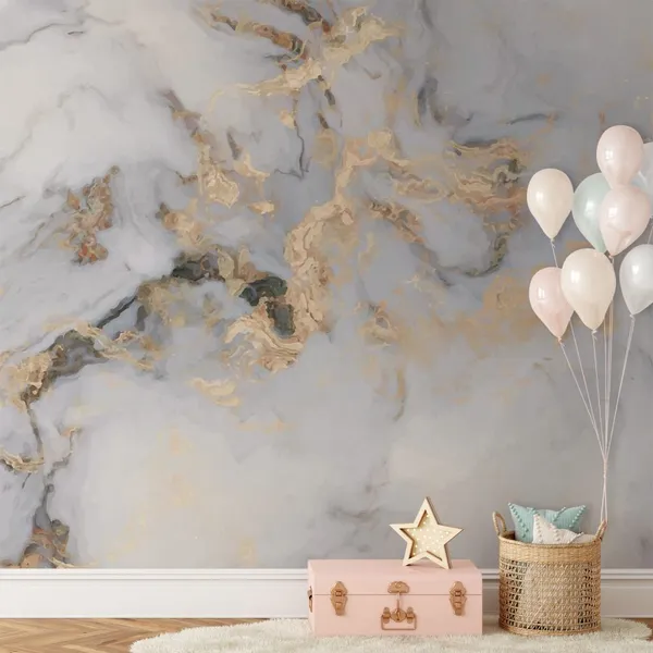 White_Marble_With_Gold_Stroke__Wall_Mural,_PVC_free_Wall_Covering