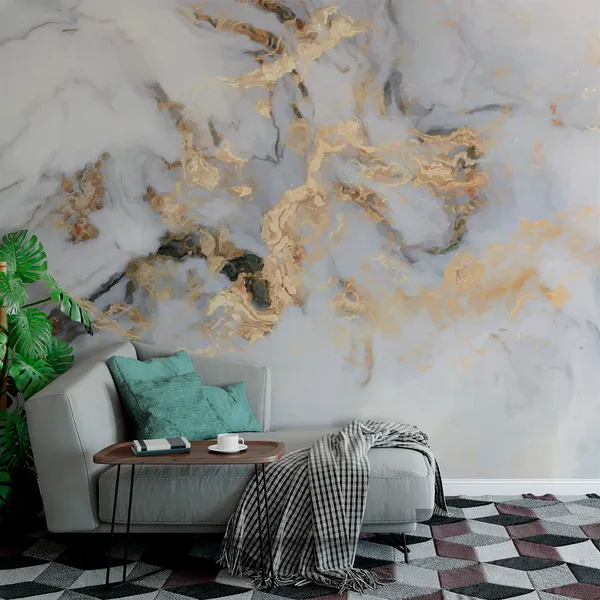 White_Marble_With_Gold_Stroke__Wall_Mural,_PVC_free_Wall_Covering
