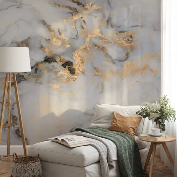 White_Marble_With_Gold_Stroke__Wall_Mural,_PVC_free_Wall_Covering