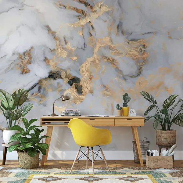 White_Marble_With_Gold_Stroke__Wall_Mural,_PVC_free_Wall_Covering