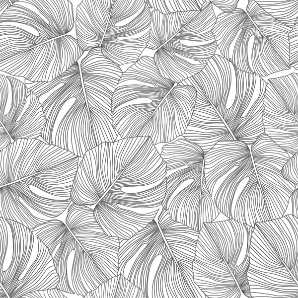 Line_Drawing_Black_Leaves___Mural_Wallpaper,_Pvc_Free,_Non-Toxic
