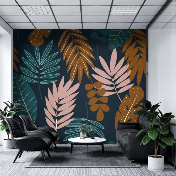 Seamless_Abstract_Tropical___Mural_Wallpaper,_Pvc_Free,_Non-Toxic