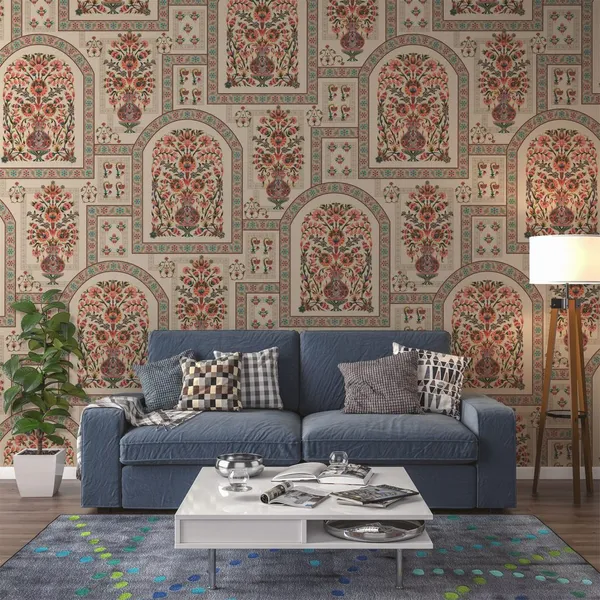 Mughal_Seamless_Boho_Floral_Pattern_Mural_Wallpaper.
