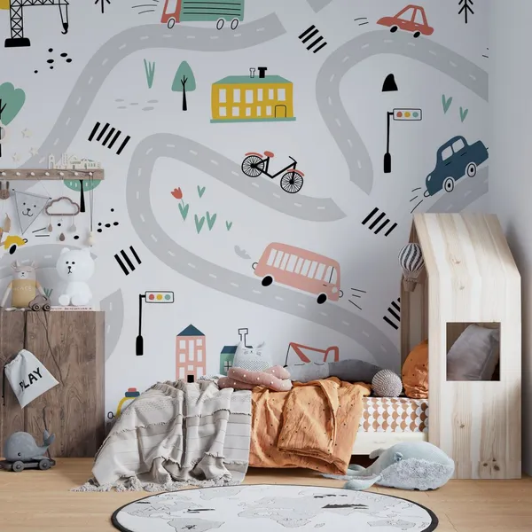 Childish_City_Road_And_Vehicles