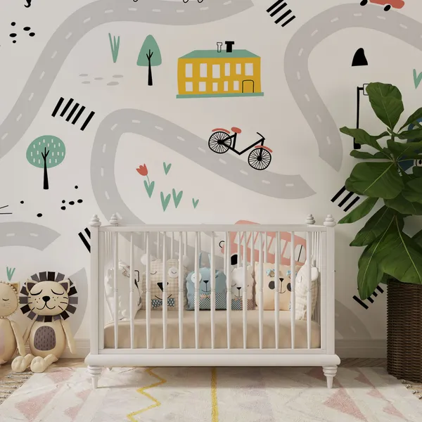 Childish_City_Road_And_Vehicles