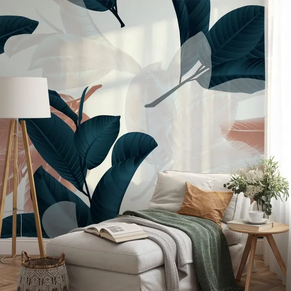 Leaves_&_Stems___Wall_Mural,_Pvc_Free_Wall_Covering