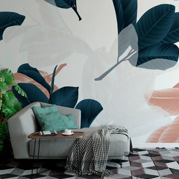 Leaves_&_Stems___Wall_Mural,_Pvc_Free_Wall_Covering